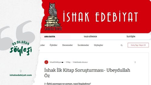 İshak Edebiyat ile İlk Kitap Soruşturması